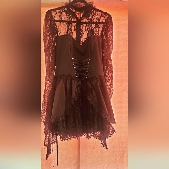 Dollskill Widow Lights Go Out mini dress - Picture 2 of 6